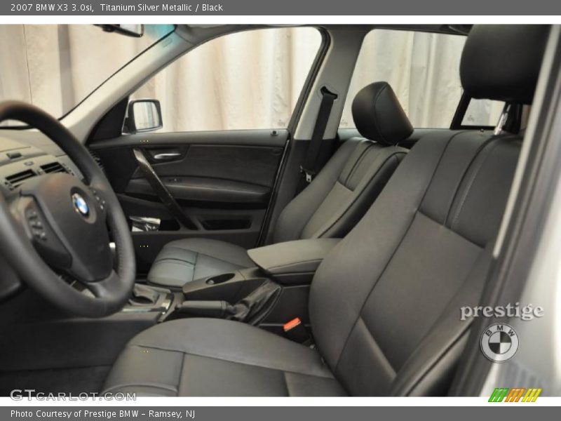 Titanium Silver Metallic / Black 2007 BMW X3 3.0si
