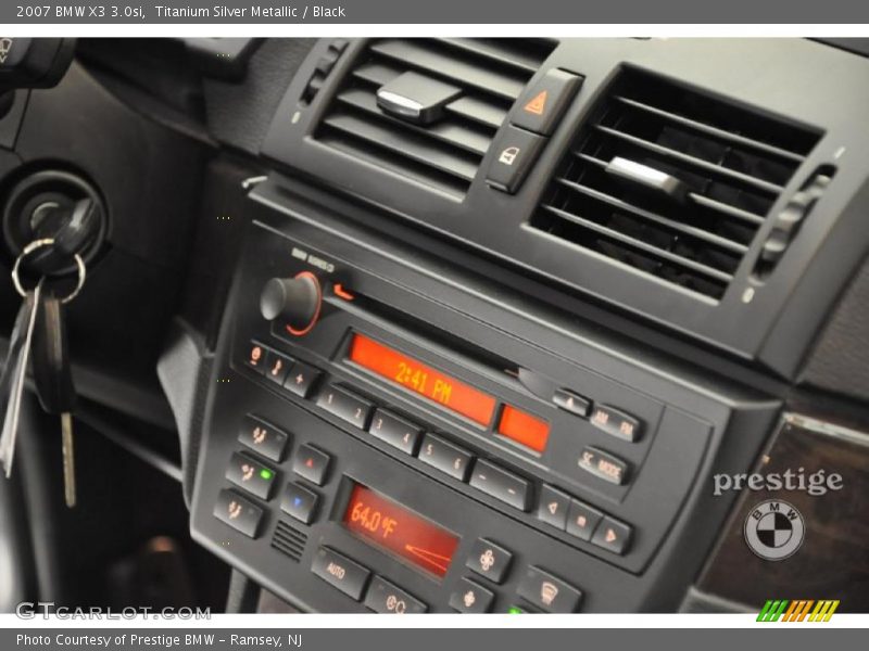 Titanium Silver Metallic / Black 2007 BMW X3 3.0si