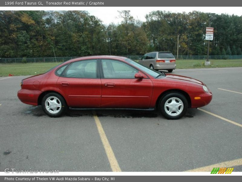 Toreador Red Metallic / Graphite 1996 Ford Taurus GL