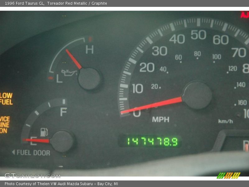 Toreador Red Metallic / Graphite 1996 Ford Taurus GL