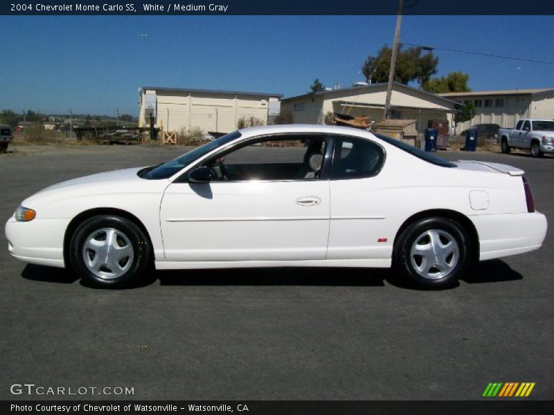 White / Medium Gray 2004 Chevrolet Monte Carlo SS