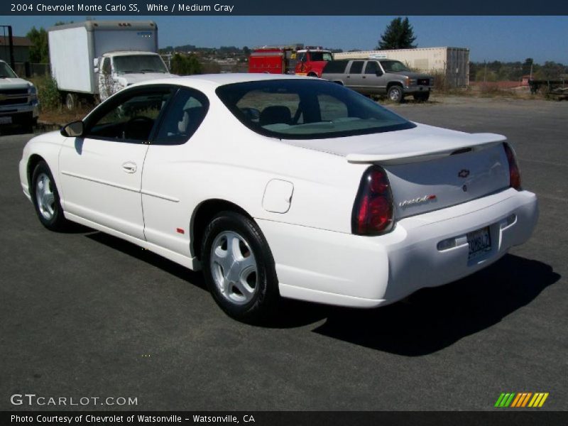 White / Medium Gray 2004 Chevrolet Monte Carlo SS