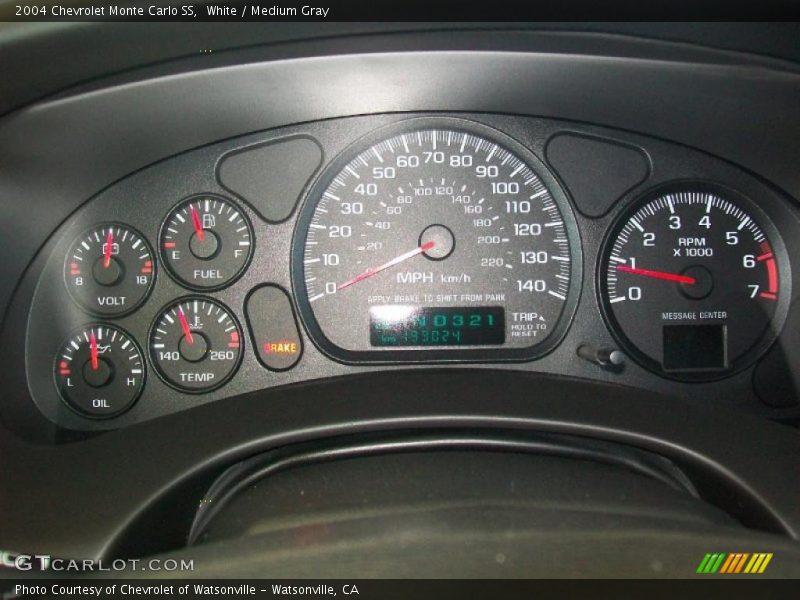 White / Medium Gray 2004 Chevrolet Monte Carlo SS