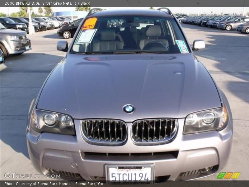 Silver Grey Metallic / Black 2006 BMW X3 3.0i