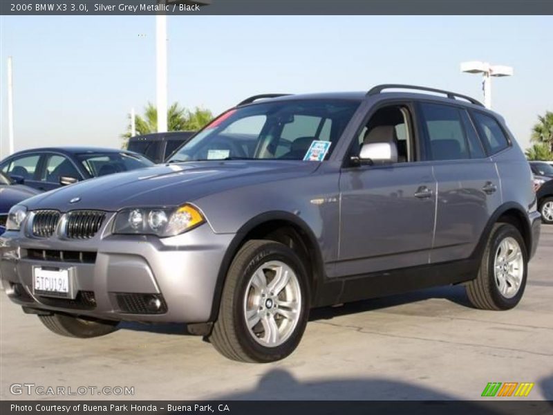 Silver Grey Metallic / Black 2006 BMW X3 3.0i
