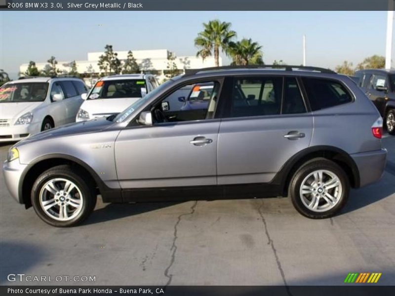 Silver Grey Metallic / Black 2006 BMW X3 3.0i