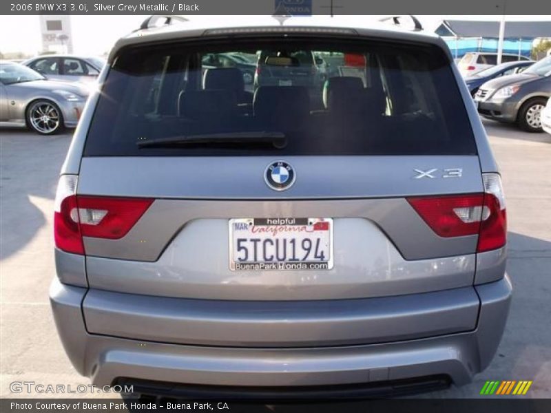 Silver Grey Metallic / Black 2006 BMW X3 3.0i