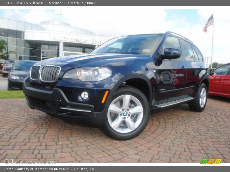 Monaco Blue Metallic / Black 2010 BMW X5 xDrive30i