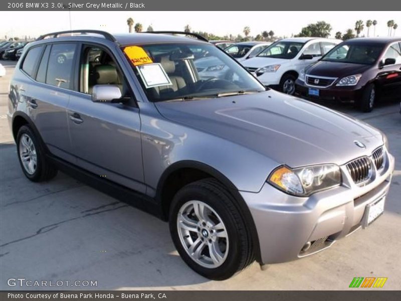 Silver Grey Metallic / Black 2006 BMW X3 3.0i