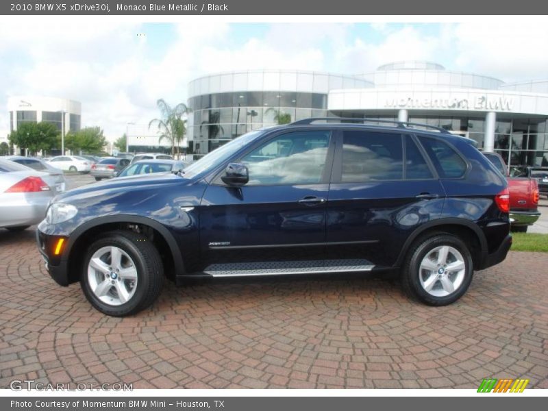 Monaco Blue Metallic / Black 2010 BMW X5 xDrive30i
