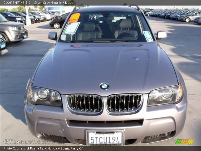 Silver Grey Metallic / Black 2006 BMW X3 3.0i
