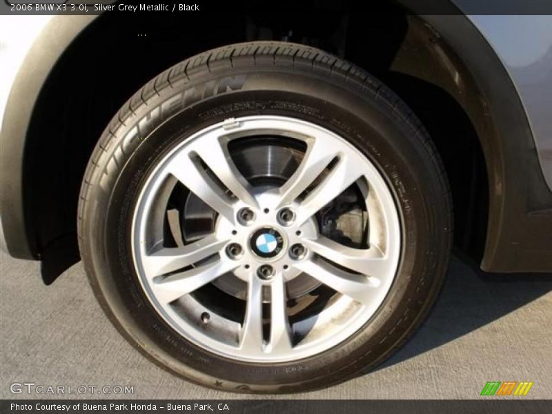 Silver Grey Metallic / Black 2006 BMW X3 3.0i