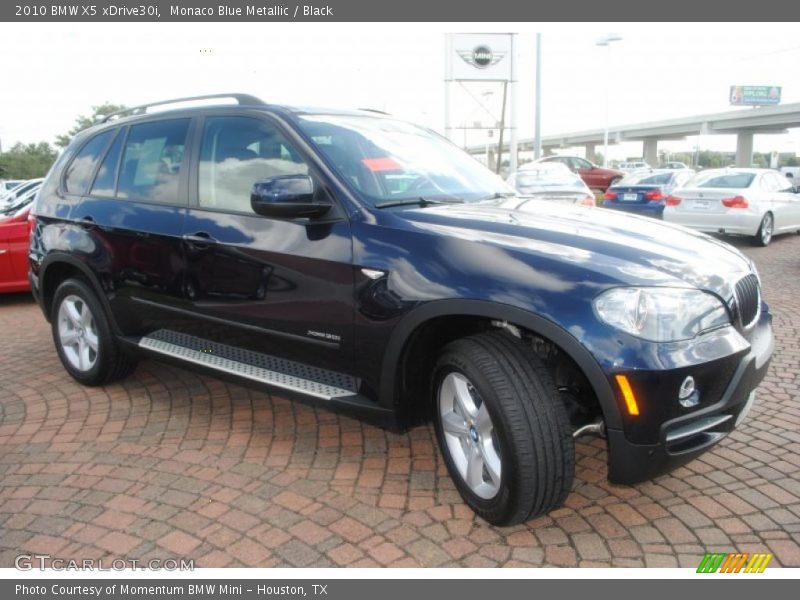 Monaco Blue Metallic / Black 2010 BMW X5 xDrive30i