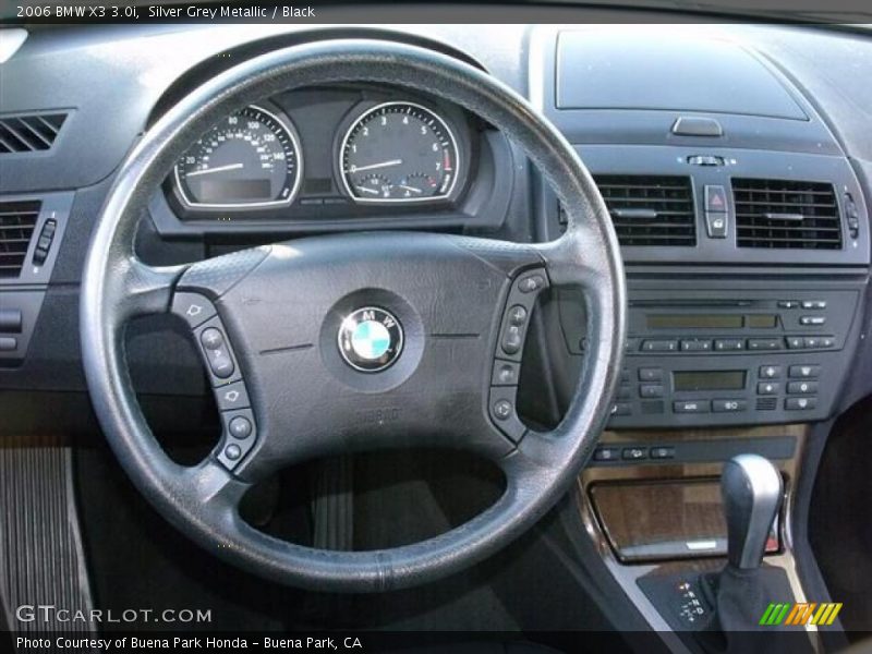 Silver Grey Metallic / Black 2006 BMW X3 3.0i
