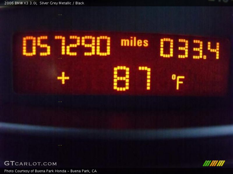 Silver Grey Metallic / Black 2006 BMW X3 3.0i