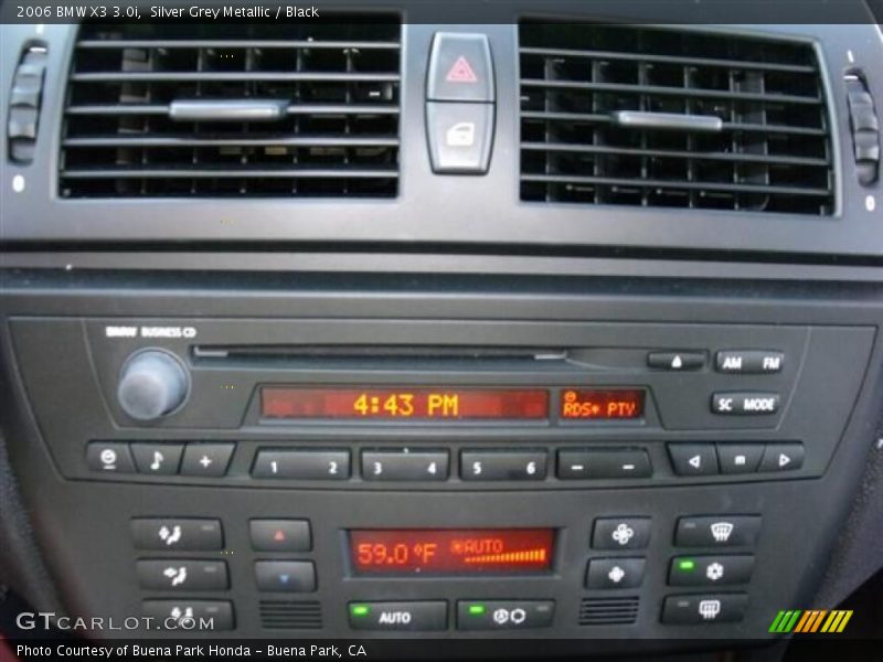 Silver Grey Metallic / Black 2006 BMW X3 3.0i