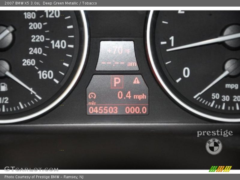 Deep Green Metallic / Tobacco 2007 BMW X5 3.0si