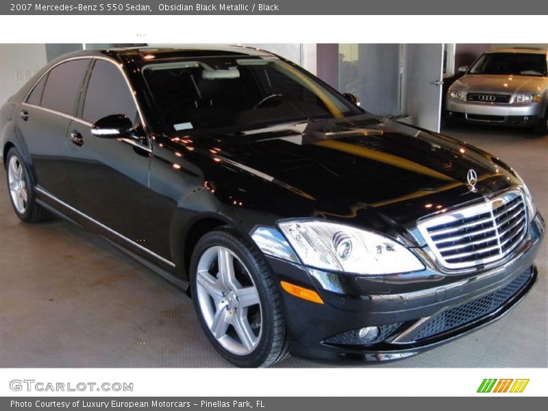 Obsidian Black Metallic / Black 2007 Mercedes-Benz S 550 Sedan