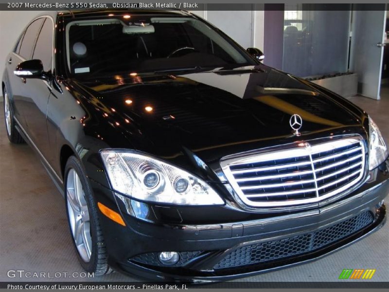 Obsidian Black Metallic / Black 2007 Mercedes-Benz S 550 Sedan