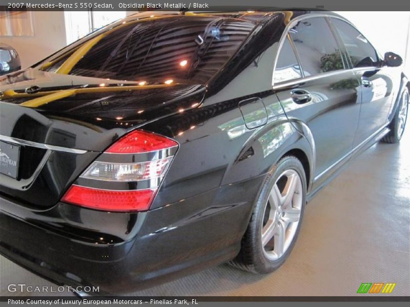 Obsidian Black Metallic / Black 2007 Mercedes-Benz S 550 Sedan