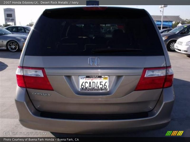 Desert Rock Metallic / Ivory 2007 Honda Odyssey LX
