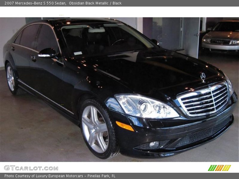 Obsidian Black Metallic / Black 2007 Mercedes-Benz S 550 Sedan