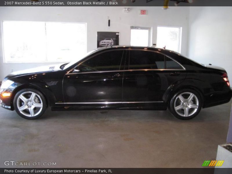 Obsidian Black Metallic / Black 2007 Mercedes-Benz S 550 Sedan