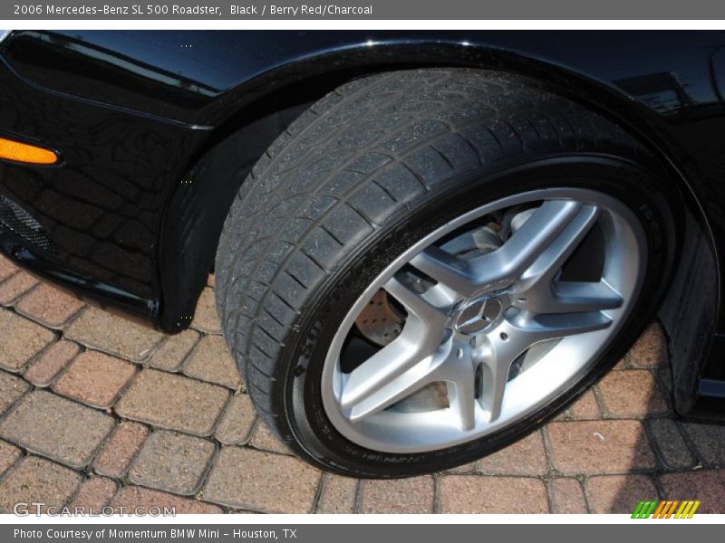 Black / Berry Red/Charcoal 2006 Mercedes-Benz SL 500 Roadster