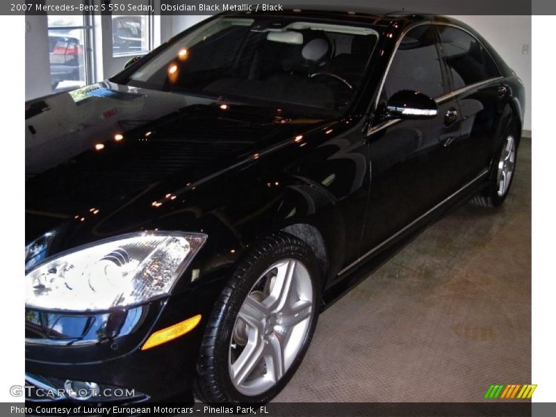 Obsidian Black Metallic / Black 2007 Mercedes-Benz S 550 Sedan