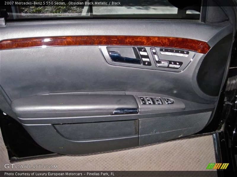 Obsidian Black Metallic / Black 2007 Mercedes-Benz S 550 Sedan