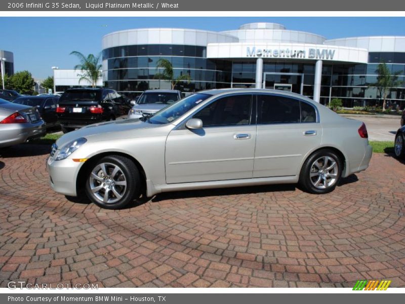 Liquid Platinum Metallic / Wheat 2006 Infiniti G 35 Sedan
