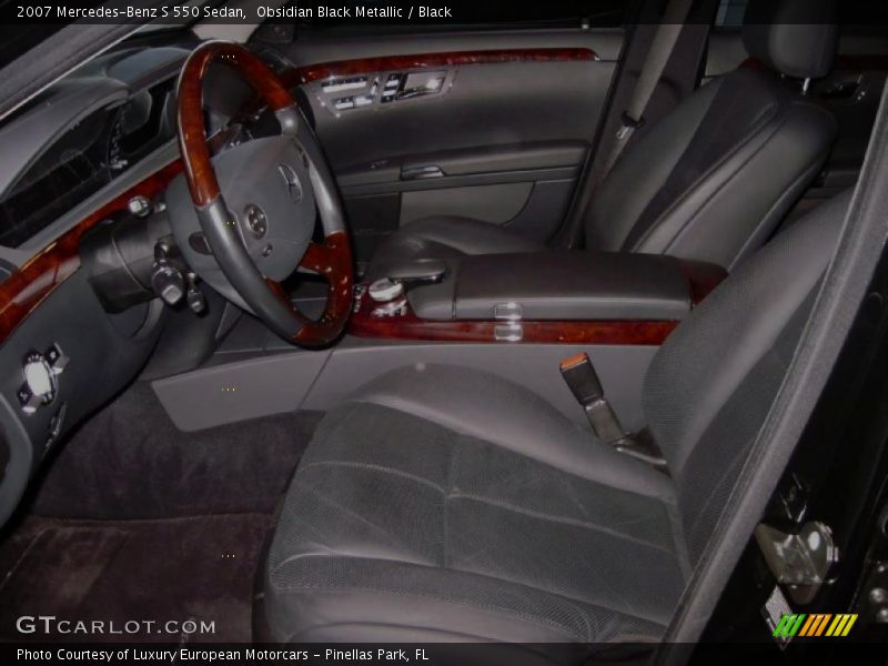 Obsidian Black Metallic / Black 2007 Mercedes-Benz S 550 Sedan