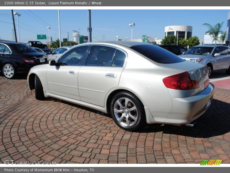 Liquid Platinum Metallic / Wheat 2006 Infiniti G 35 Sedan