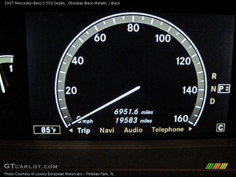 Obsidian Black Metallic / Black 2007 Mercedes-Benz S 550 Sedan
