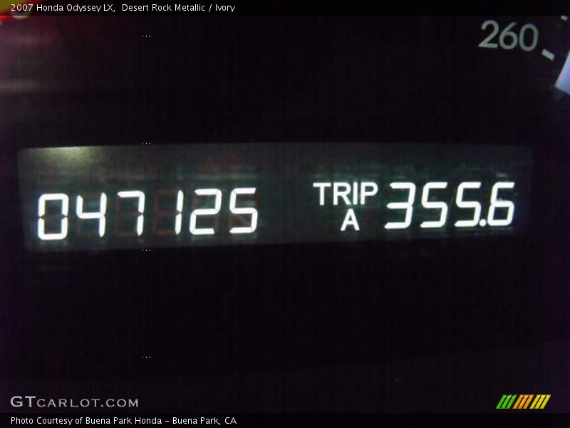 Desert Rock Metallic / Ivory 2007 Honda Odyssey LX