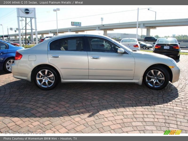 Liquid Platinum Metallic / Wheat 2006 Infiniti G 35 Sedan