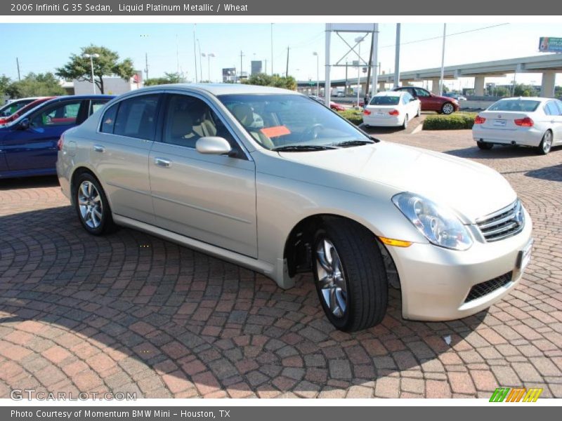 Liquid Platinum Metallic / Wheat 2006 Infiniti G 35 Sedan