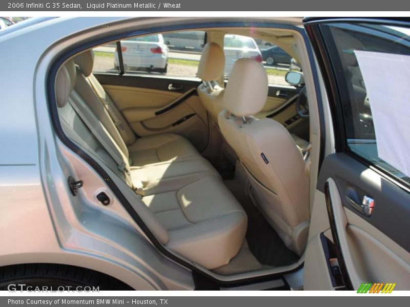 Liquid Platinum Metallic / Wheat 2006 Infiniti G 35 Sedan