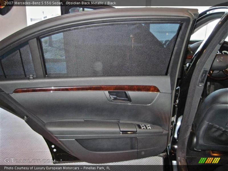 Obsidian Black Metallic / Black 2007 Mercedes-Benz S 550 Sedan