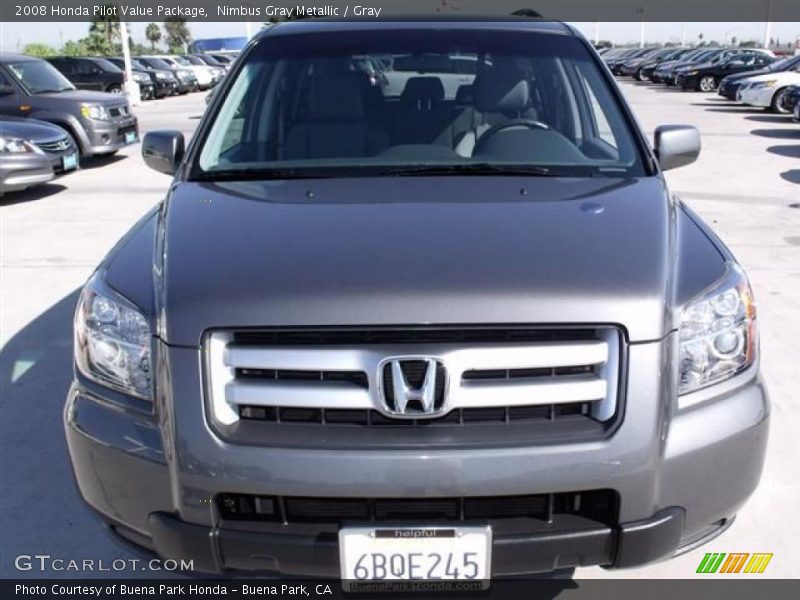 Nimbus Gray Metallic / Gray 2008 Honda Pilot Value Package