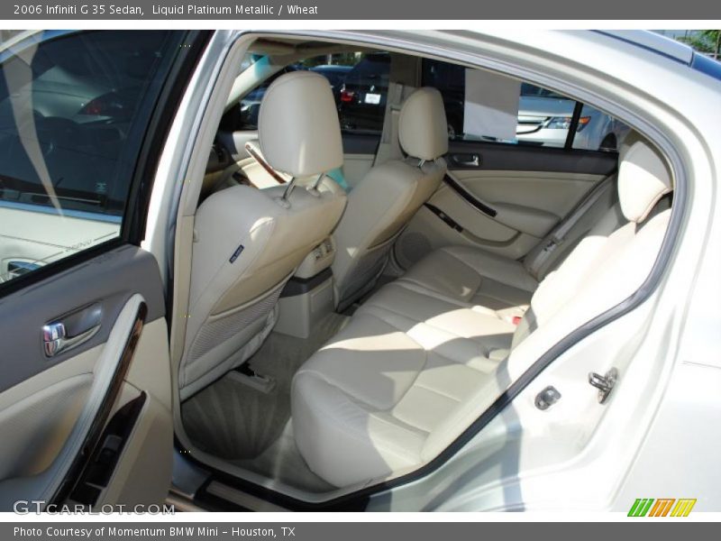 Liquid Platinum Metallic / Wheat 2006 Infiniti G 35 Sedan