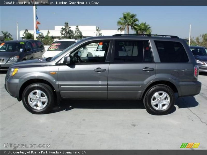 Nimbus Gray Metallic / Gray 2008 Honda Pilot Value Package