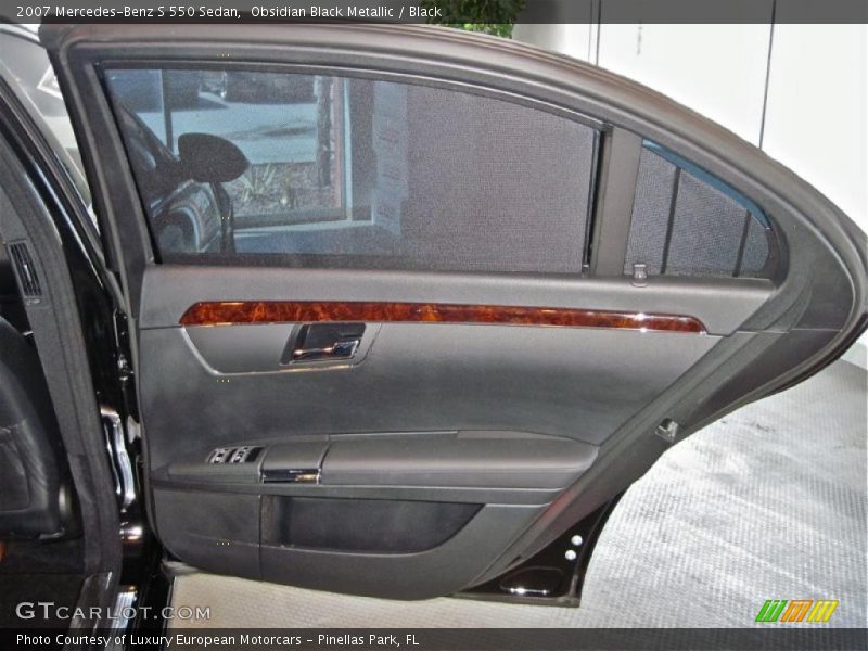 Obsidian Black Metallic / Black 2007 Mercedes-Benz S 550 Sedan