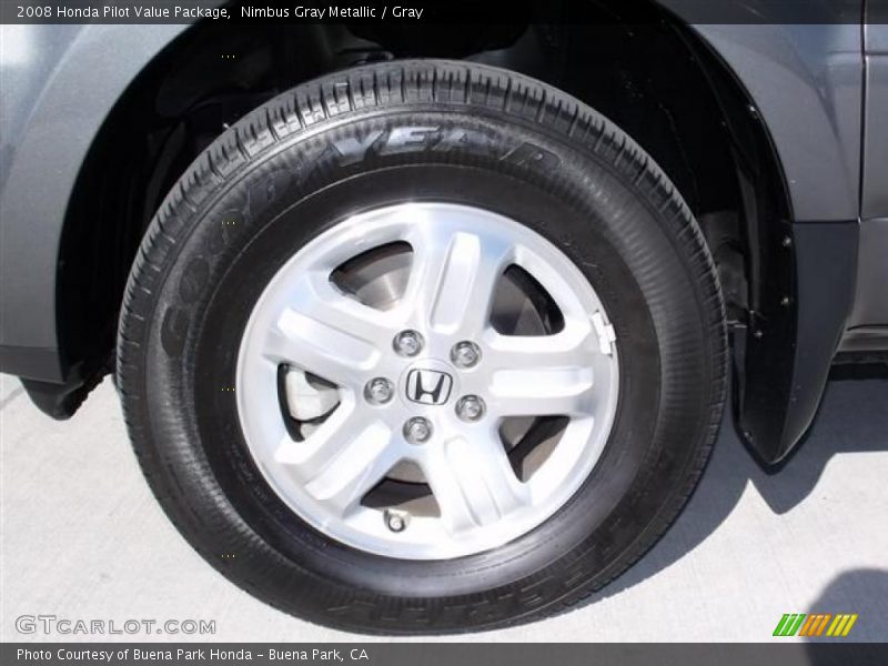 Nimbus Gray Metallic / Gray 2008 Honda Pilot Value Package