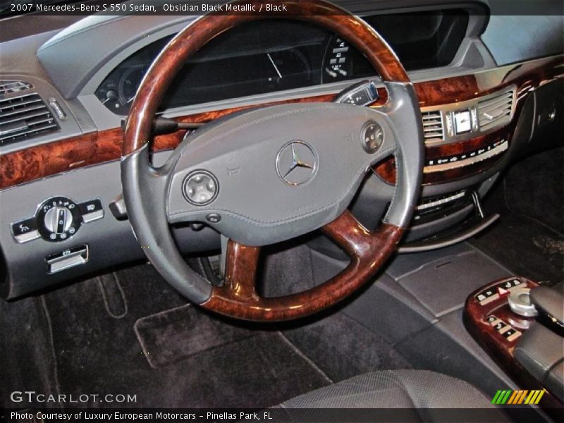 Obsidian Black Metallic / Black 2007 Mercedes-Benz S 550 Sedan