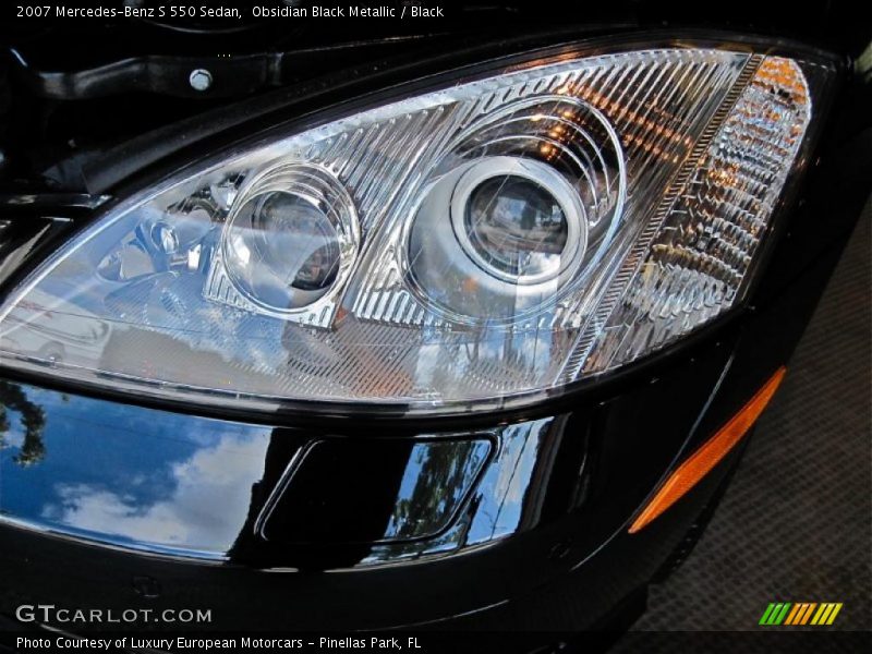 Obsidian Black Metallic / Black 2007 Mercedes-Benz S 550 Sedan