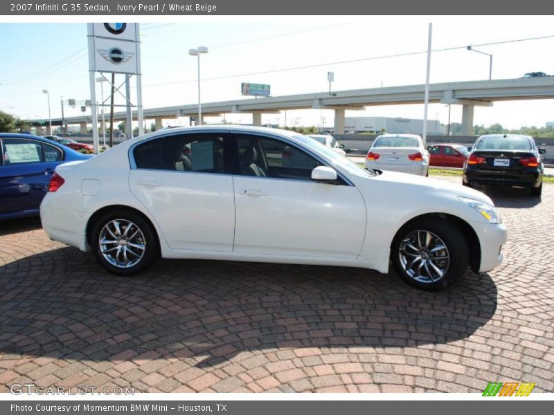 Ivory Pearl / Wheat Beige 2007 Infiniti G 35 Sedan