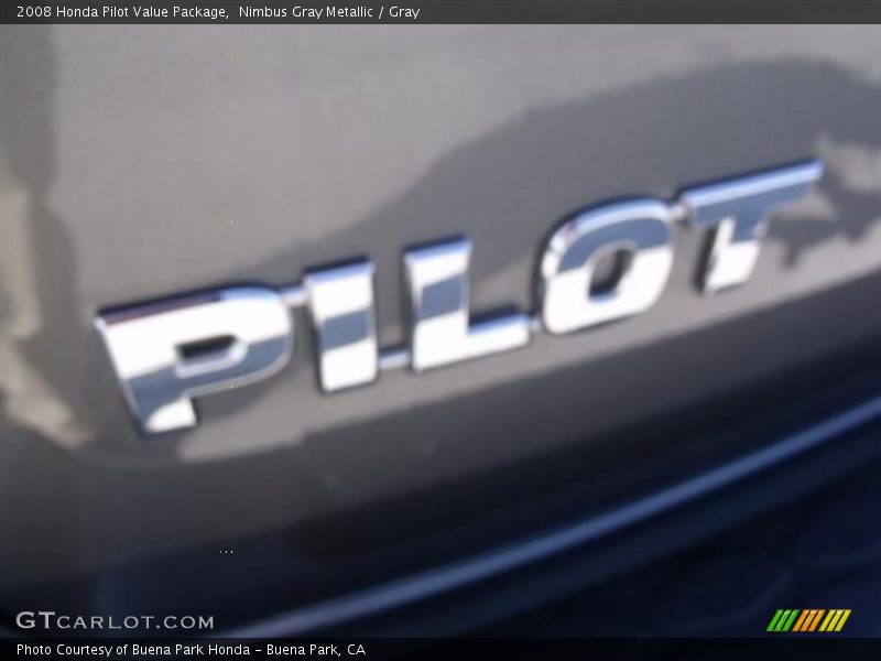 Nimbus Gray Metallic / Gray 2008 Honda Pilot Value Package