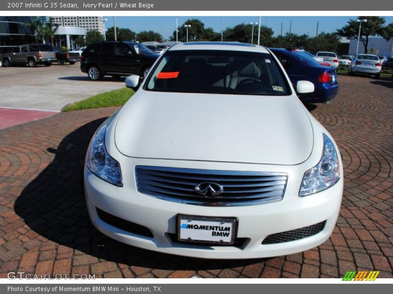Ivory Pearl / Wheat Beige 2007 Infiniti G 35 Sedan