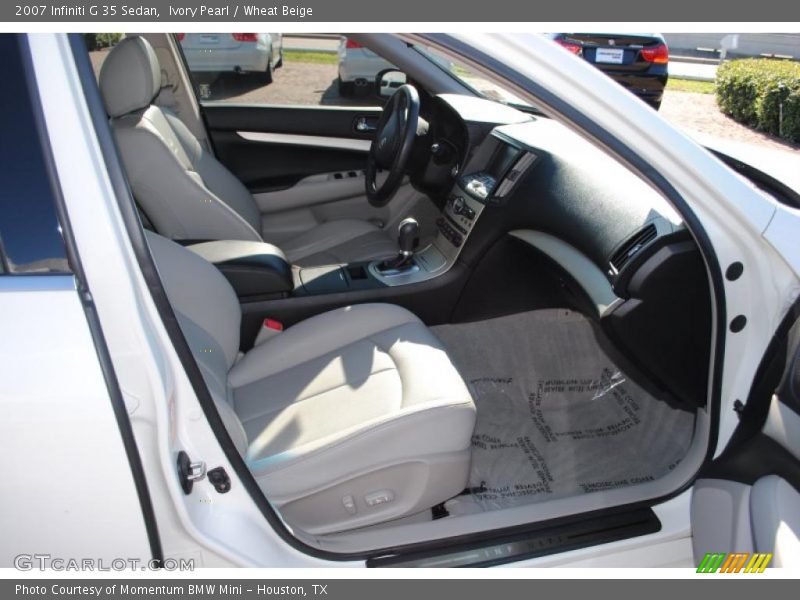 Ivory Pearl / Wheat Beige 2007 Infiniti G 35 Sedan
